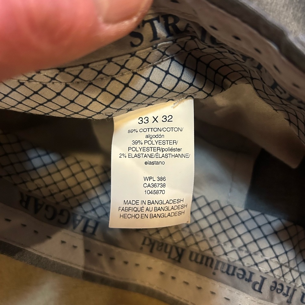 BOGO Haggar Straight Fit Premium Khakis 33x32 - Picture 3 of 7